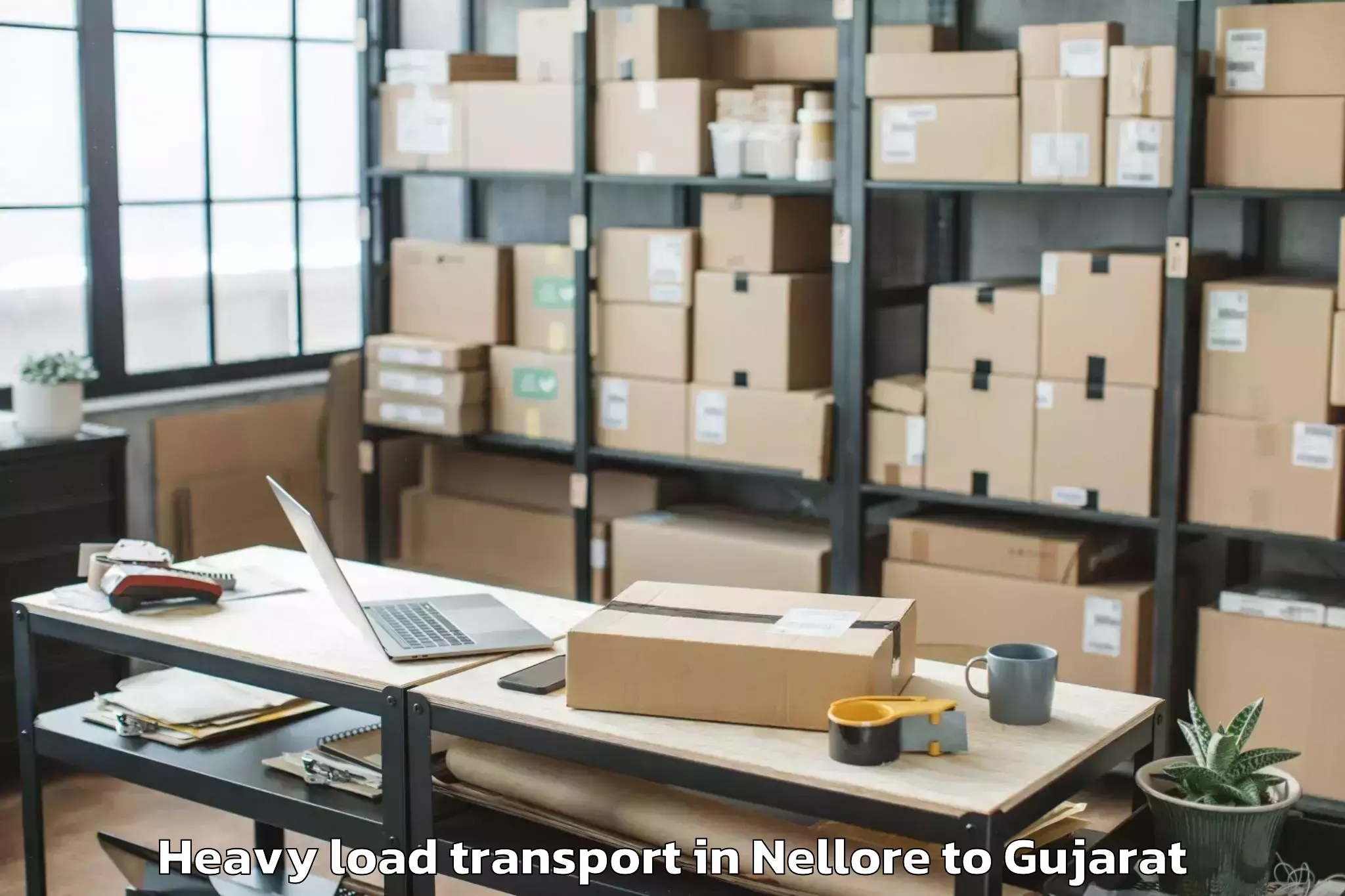 Book Nellore to Deendayal Port Trust Heavy Load Transport